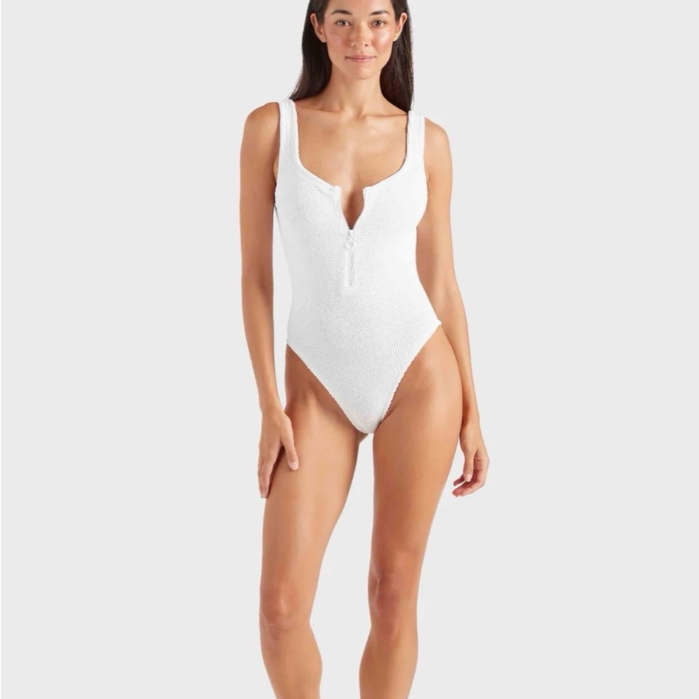 Hunza G White One-Piece Swimsuit - Picture 2 of 14